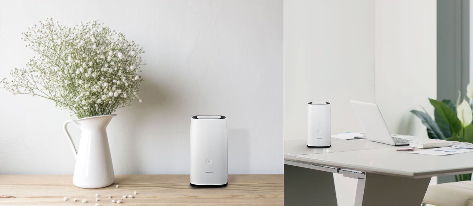 Promise Apollo Cloud2DUO 8 TB NAS vázával és asztalon