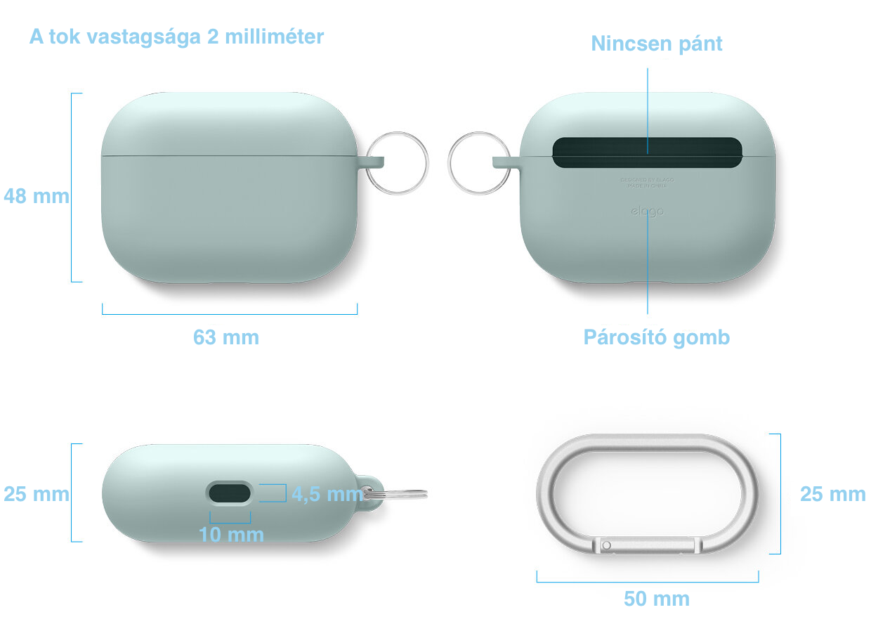 Elago AirPods Pro Silicone Hang Case