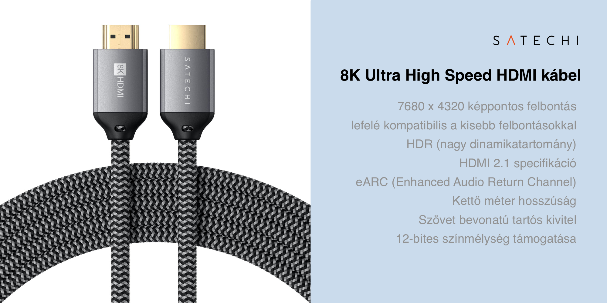 Satechi 8K Ultra High Speed HDMI kábel